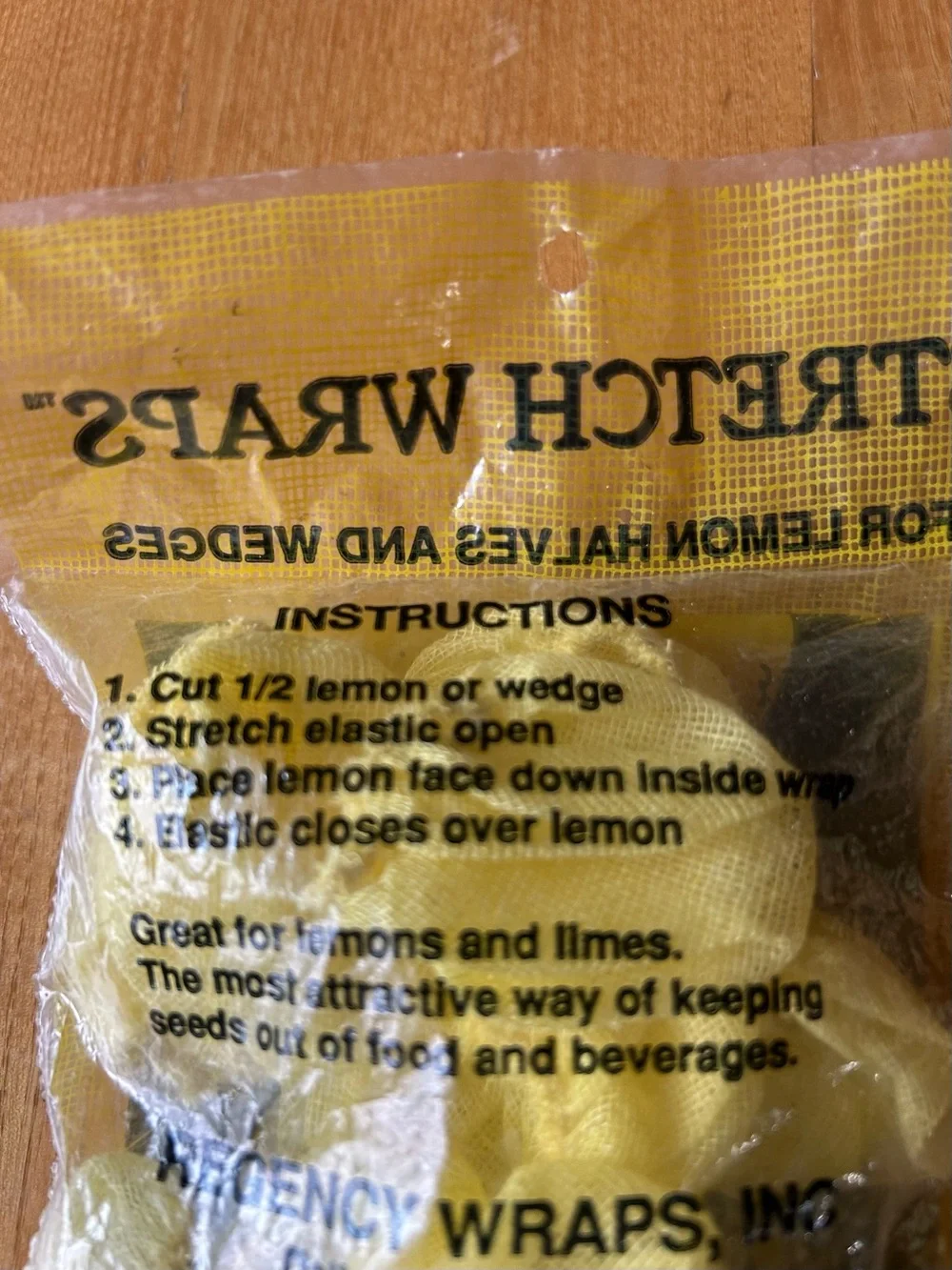 Yellow Stretch Wraps for Lemons 🍋🍋🍋- 12 Count